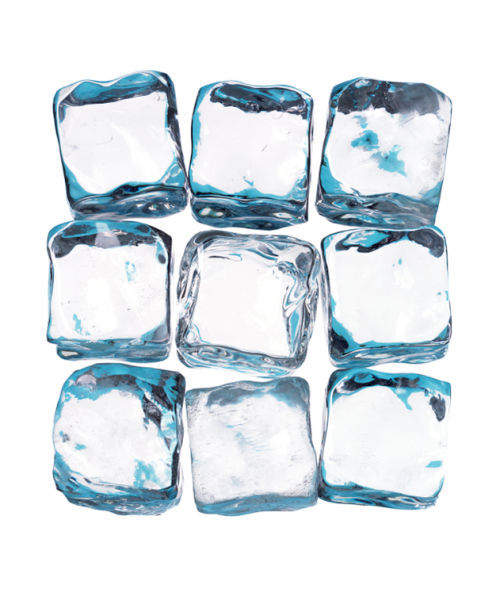 pile of ice cubes